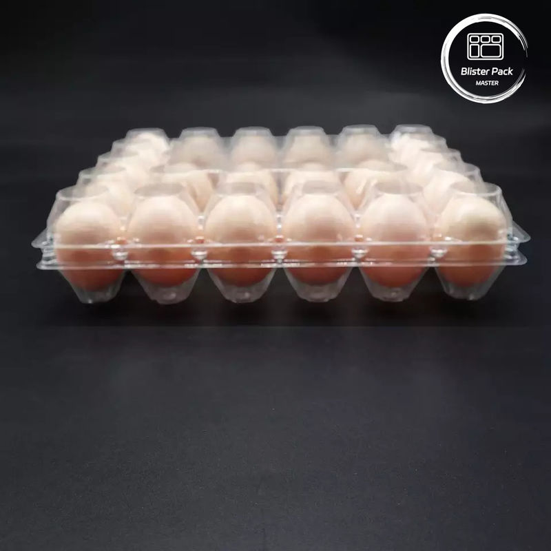 Taille personnalisée plateau à ampoules d'oeufs en PET plateaux en plastique à vide jetables