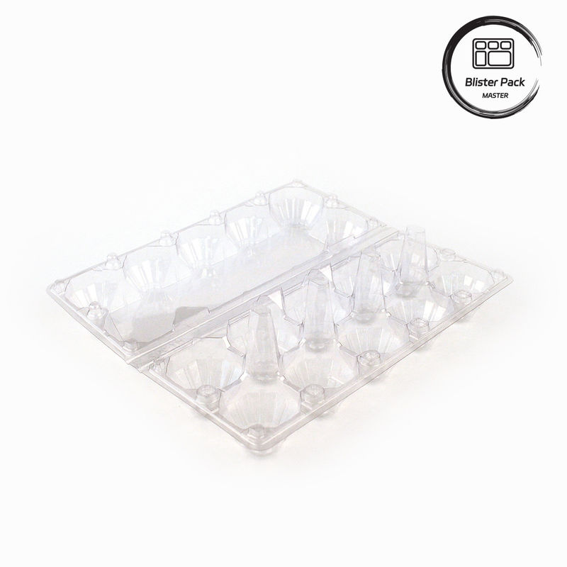 Plateau à œufs en plastique Contenant polyvalent avec 4 à 15 trous Plateaux thermoformés personnalisés transparents