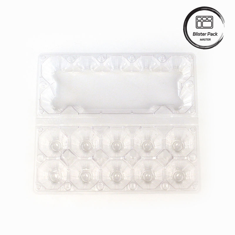 Plateau à œufs en plastique Contenant polyvalent avec 4 à 15 trous Plateaux thermoformés personnalisés transparents