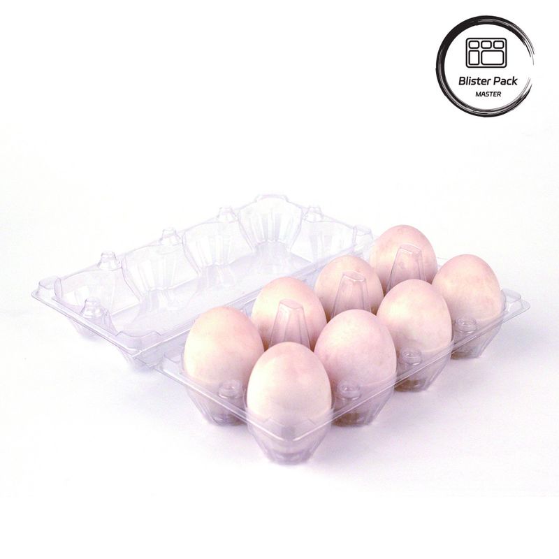 Plateau à œufs en plastique Contenant polyvalent avec 4 à 15 trous Plateaux thermoformés personnalisés transparents