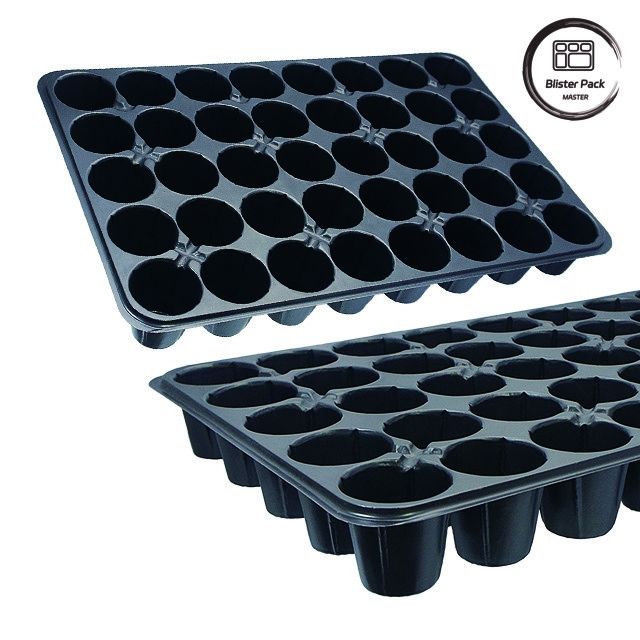 Plateaux de démarrage de semences en plastique à germination polyvalente de 32 à 288 cellules pour les légumes