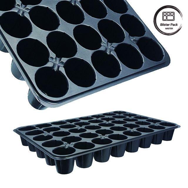 Plateaux de démarrage de semences en plastique à germination polyvalente de 32 à 288 cellules pour les légumes