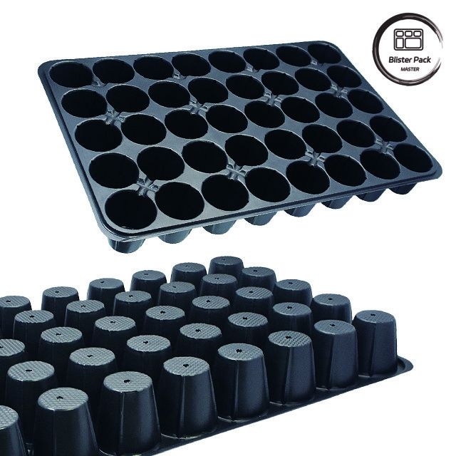 Plateaux de démarrage de semences en plastique à germination polyvalente de 32 à 288 cellules pour les légumes