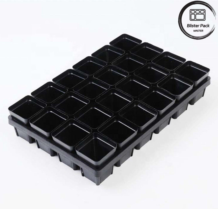 Plateau de plantation en plastique durable à 24 trous Plateau de culture de pot de pépinière succulente pour jardin