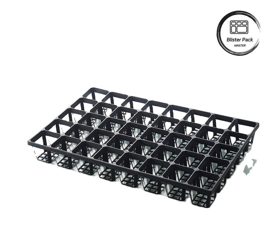 Plateaux de semis en plastique de plusieurs tailles 6, 12, 20, 24, 40 cellules Durables pour le jardinage