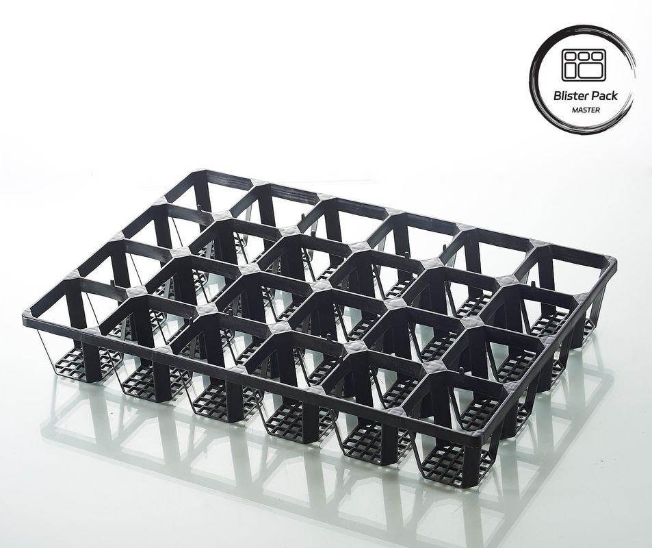 Plateaux de semis en plastique de plusieurs tailles 6, 12, 20, 24, 40 cellules Durables pour le jardinage