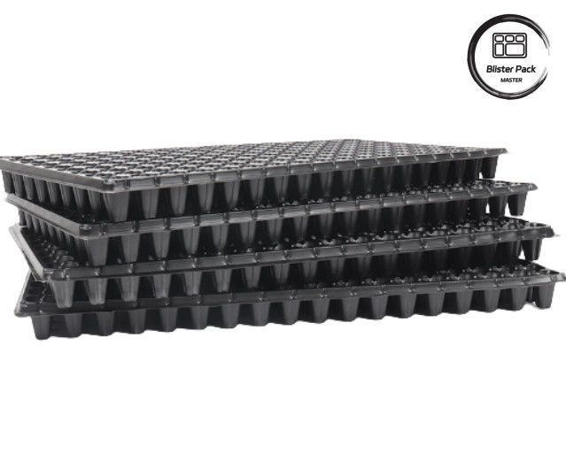 Plateaux de semis en plastique durable, de 32 à 200 cellules, idéaux pour la germination des légumes et du flowe