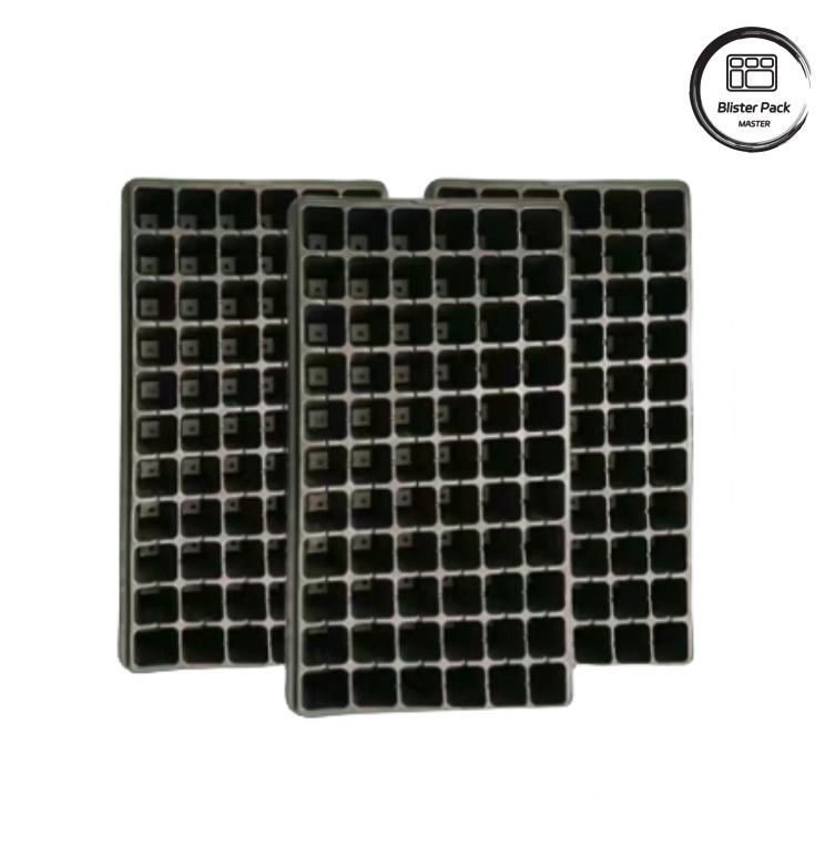 Plateaux de semis en plastique durable, de 32 à 200 cellules, idéaux pour la germination des légumes et du flowe