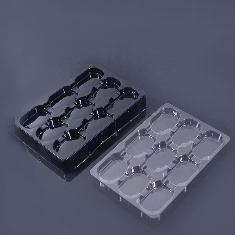 Emballage sur plaquette en plastique transparent en PET pour biscuits et collations