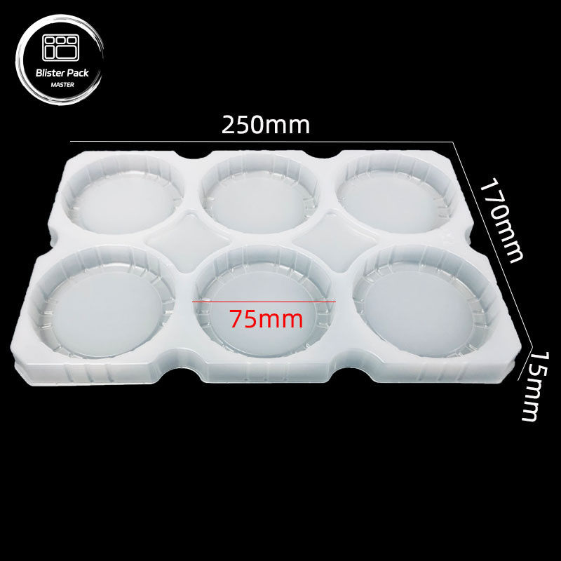 Fabrique OEM Tour de vente protégé plateau en PP avec couvercle, bouteille de boissons et emballage de tasse de yogourt