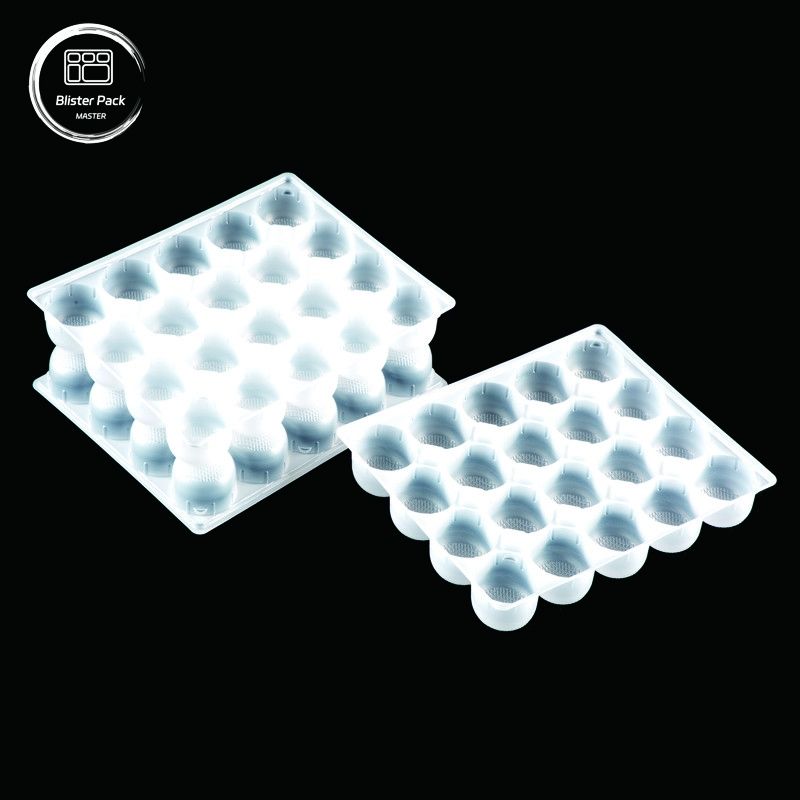 Plateau de congélation alimentaire en PP avec séparateur, emballage en plastique pour le mochi, la crème glacée, les boulettes de riz, la soupe, les boulettes et les collations