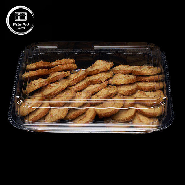 Boîte à gâteaux en rouleau suisse en PET transparent personnalisée pour les desserts de qualité alimentaire et les emballages cadeaux
