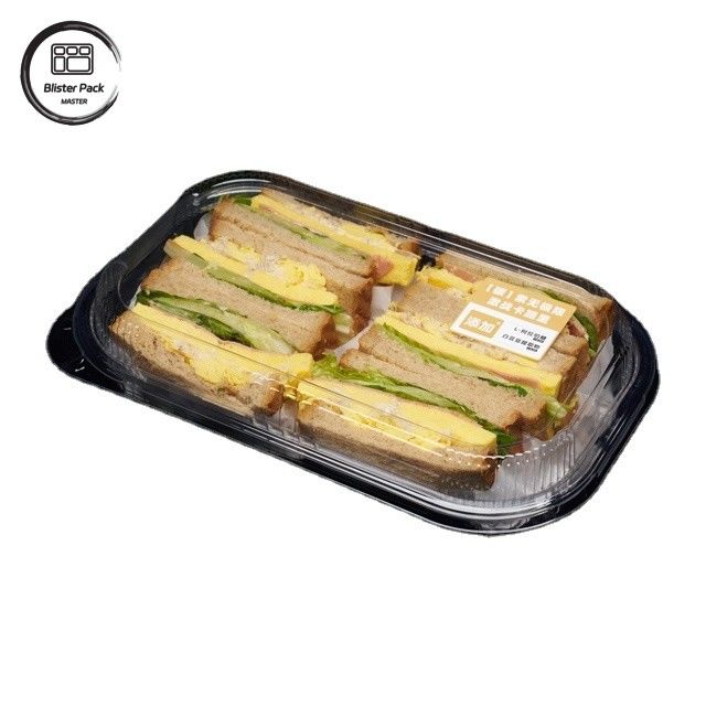 Boîte à gâteaux en rouleau suisse en PET transparent personnalisée pour les desserts de qualité alimentaire et les emballages cadeaux