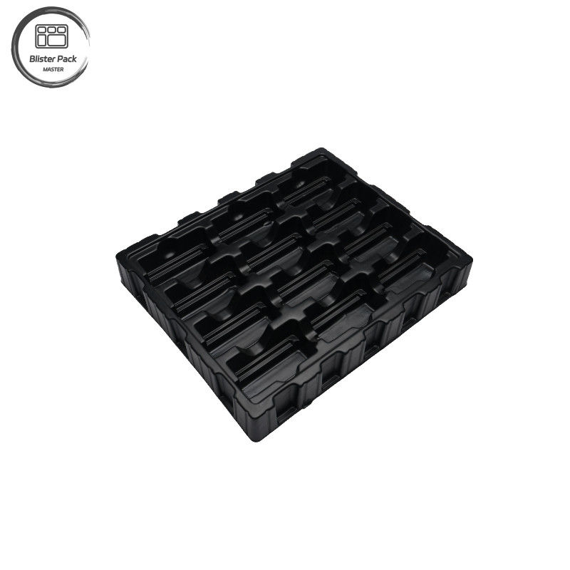 Plateau d'emballage de PCB ESD PS, plateau anti-statique en plastique pour électronique