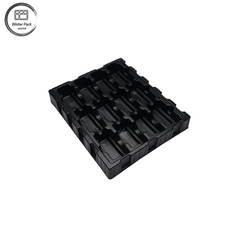 Plateau d'emballage de PCB ESD PS, plateau anti-statique en plastique pour électronique