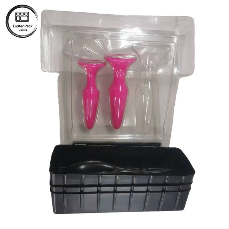 Boîte à ampoules écologique PS PET pour produits pour adultes, stockage et emballage de jouets Aldult