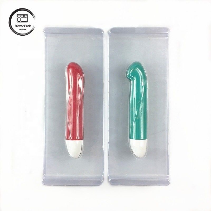 Vibrateur jetable transparent Emballage de produits pour adultes, plateau en plastique pour les produits pour adultes