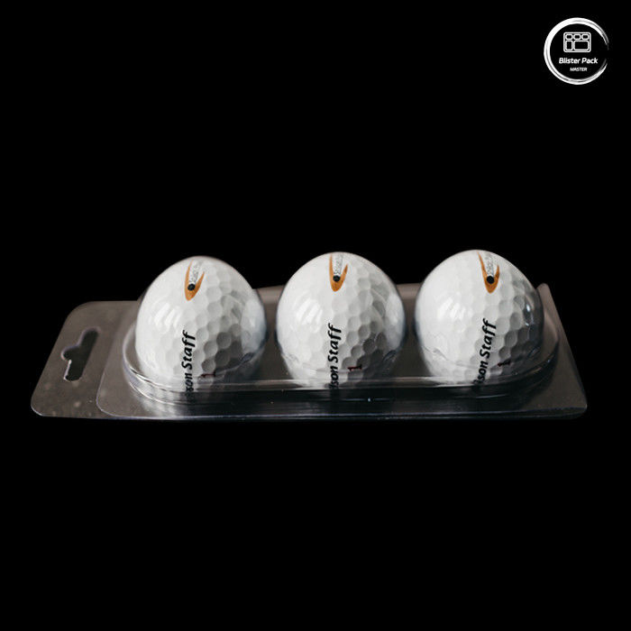 Emballages personnalisés en plastique transparent à 12 ampoules pour balles de golf, emballages en gros pour affichage