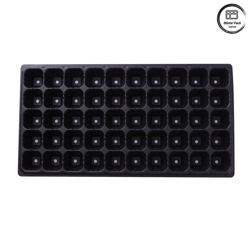 Plateaux de semences à 50 cellules pour la propagation des plantes, plateaux de départ en plastique durable pour les semis de pépinière