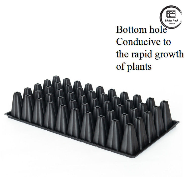 Plateau de départ de semis à 50 trous, plateau de propagation de pépinière en plastique dur pour la plantation de jardins à domicile