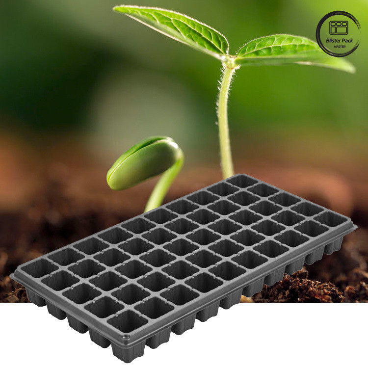 Plateau de départ de semis à 50 trous, plateau de propagation de pépinière en plastique dur pour la plantation de jardins à domicile