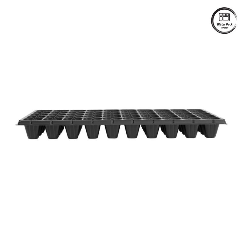 Plateau de germination de semis respirant en plastique personnalisé, plateau de pépinière à 50 cellules pour la germination des semences