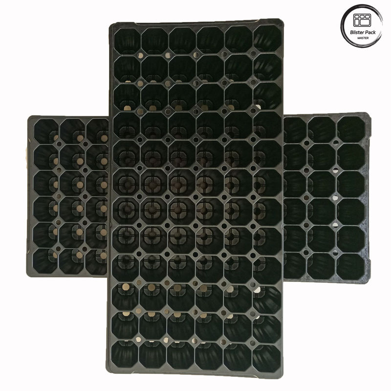 Vente en gros de plateaux de semis à 72 cellules, plateaux en plastique durable pour la germination et la multiplication