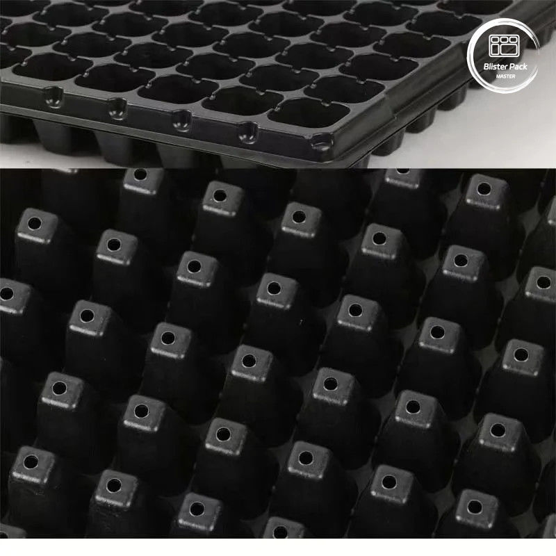 Vente en gros de 50 plateaux de semis d'arbres à cellules profondes, plateaux de germination de semences en plastique durable pour les pépinières et les jardins