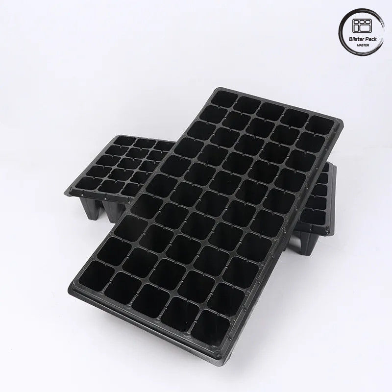 Vente en gros de 50 plateaux de semis d'arbres à cellules profondes, plateaux de germination de semences en plastique durable pour les pépinières et les jardins